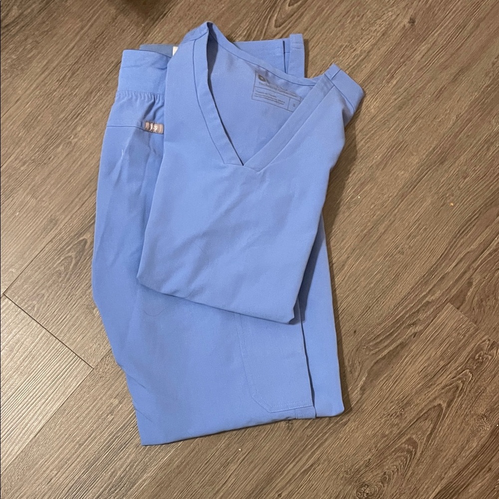 Figs ceil blue Scrub Set